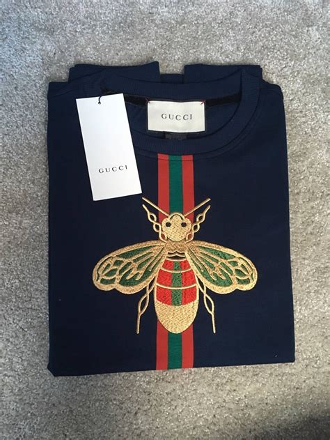 gucci bee shirt replica|gucci bee embroidered polo shirt.